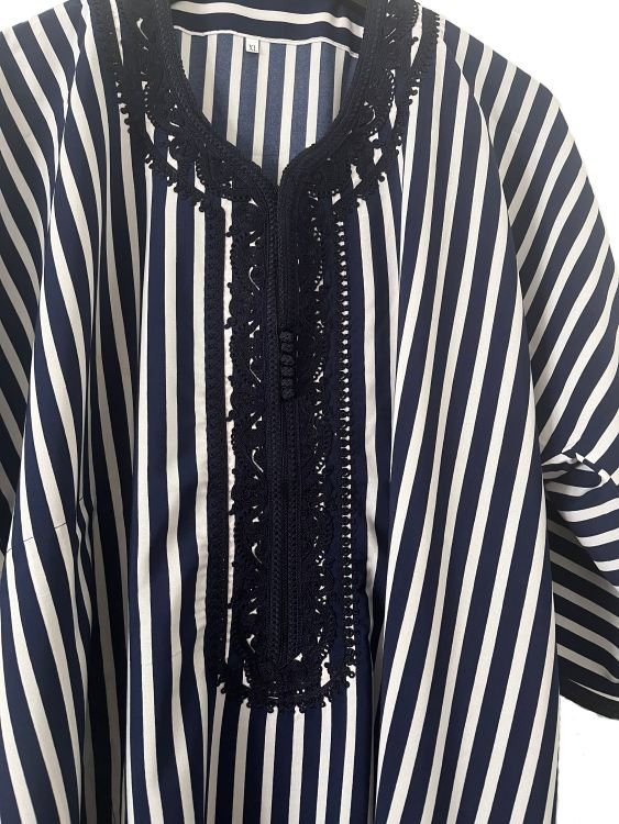 striped Moroccan gandora