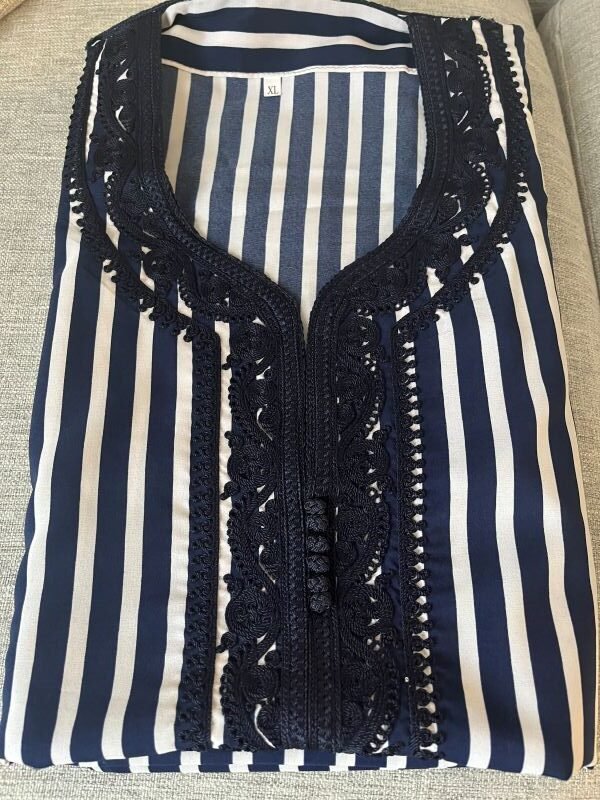 gandora bleu et blanc rayures