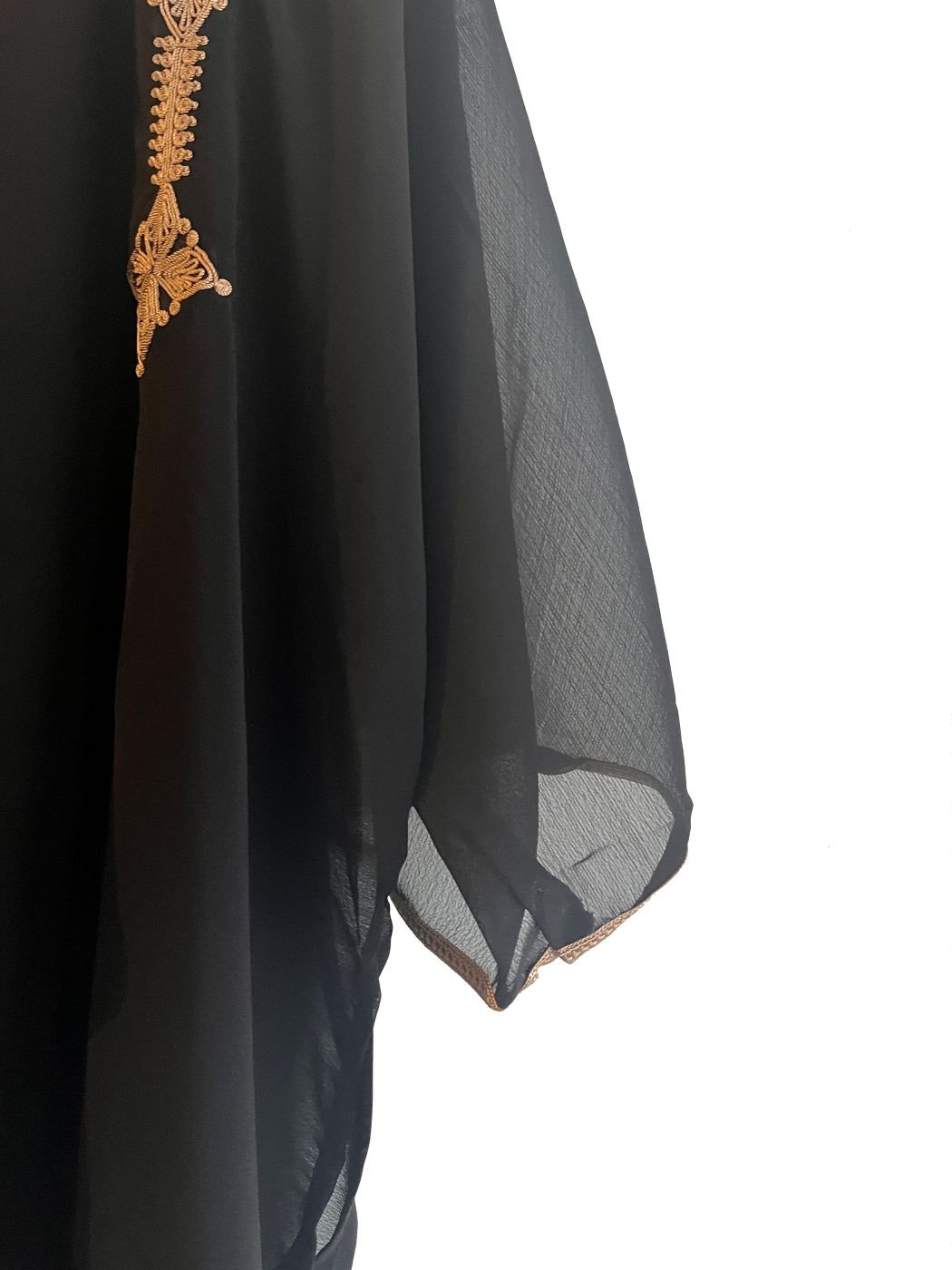 caftan transparent noir