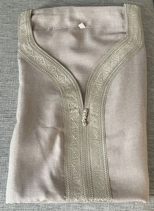 djellaba homme beige