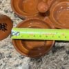 mesure de chaque petit tagine composant l'Ensemble de 3 mini tajines marocains pour épices