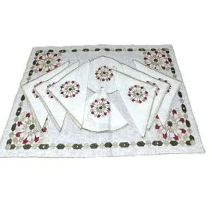 accessoires pour the marocain, housse pour plateau et main theiere et napperons