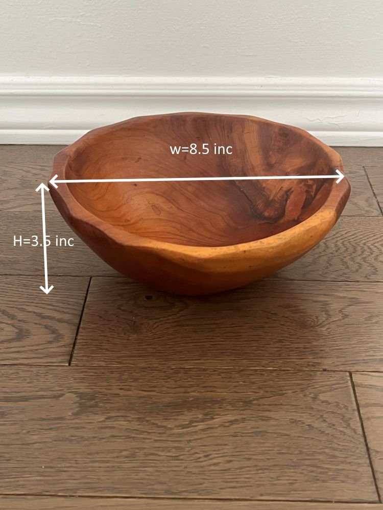 hauteur et largeur du bol sur pieds en thuya pour vide poche or pour plante