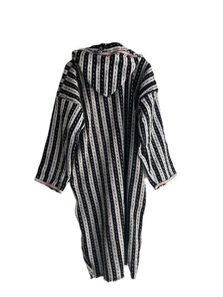 Djellaba-marocain-laine-homme-hiver-dos Handmade Wool Djellaba for Men, Hooded Winter Caftan