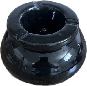 Moroccan-black-ashtray Handmade Lidded Ashtray