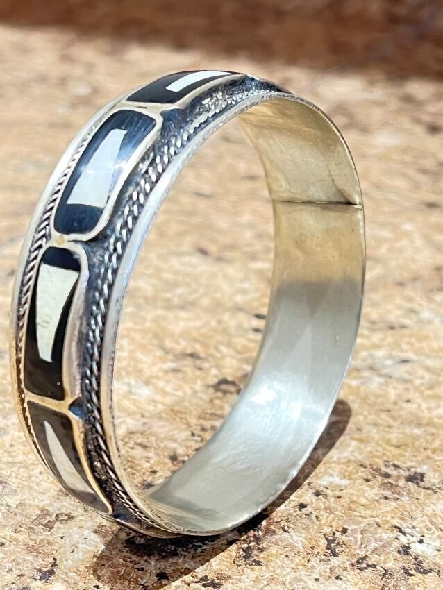 Vintage-Berber-Bracelet-silver-sterling Bracelet berbère marocain vintage