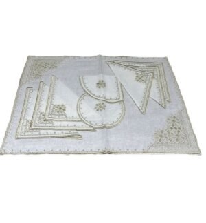 small-gold-tablecloth-napkins-set teapot petite nappe doree