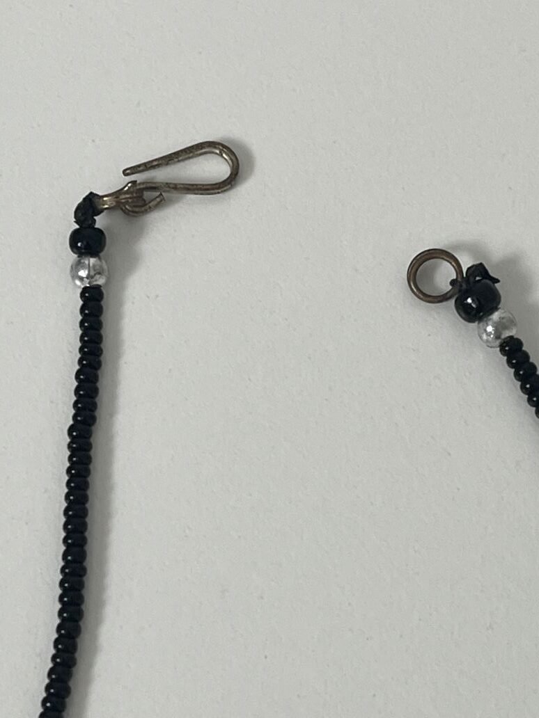 fermoir de colier avec perles en verre Millefiori