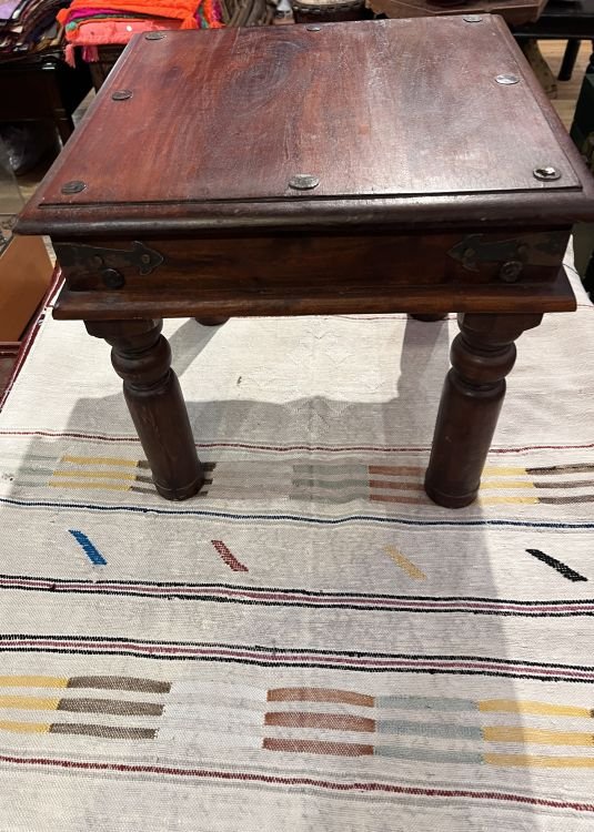 Side table nightstand with solid wood