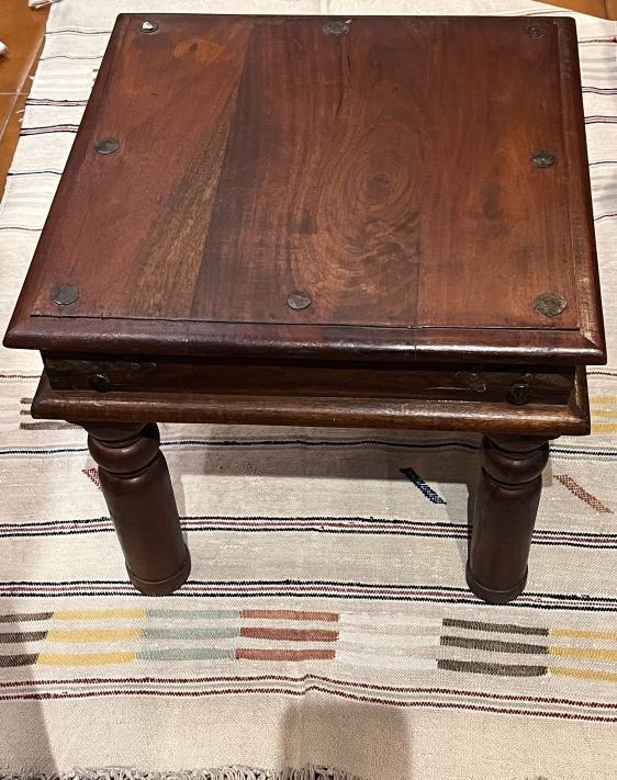 wood end table