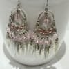 Fuchsia Pink Sterling Silver Earrings