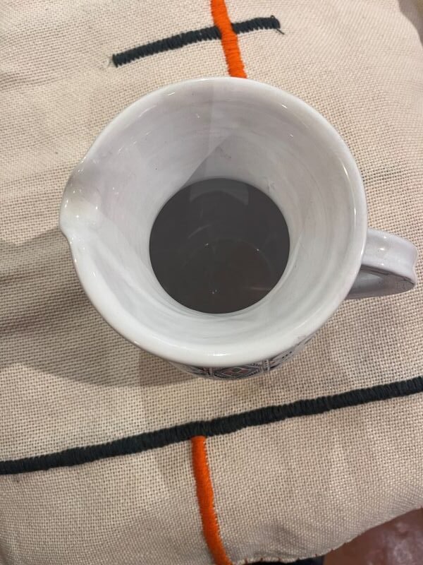 pichet marocain fait main vue de haut