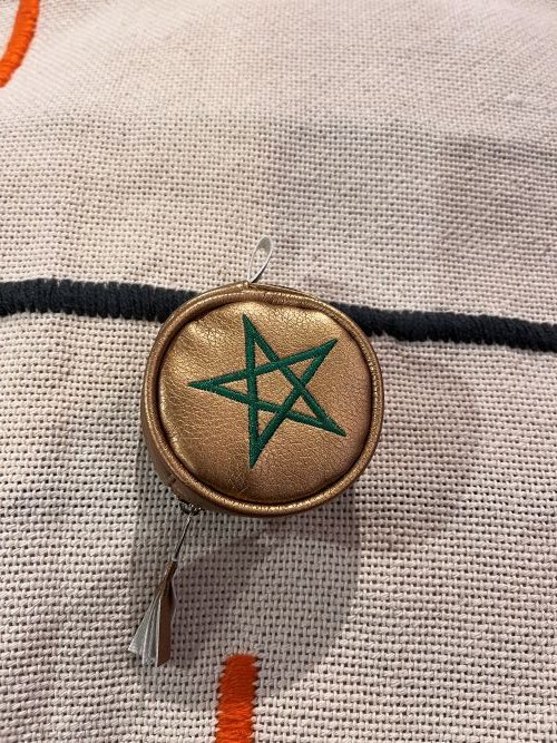 Morocco flag coin gold bag small for coin