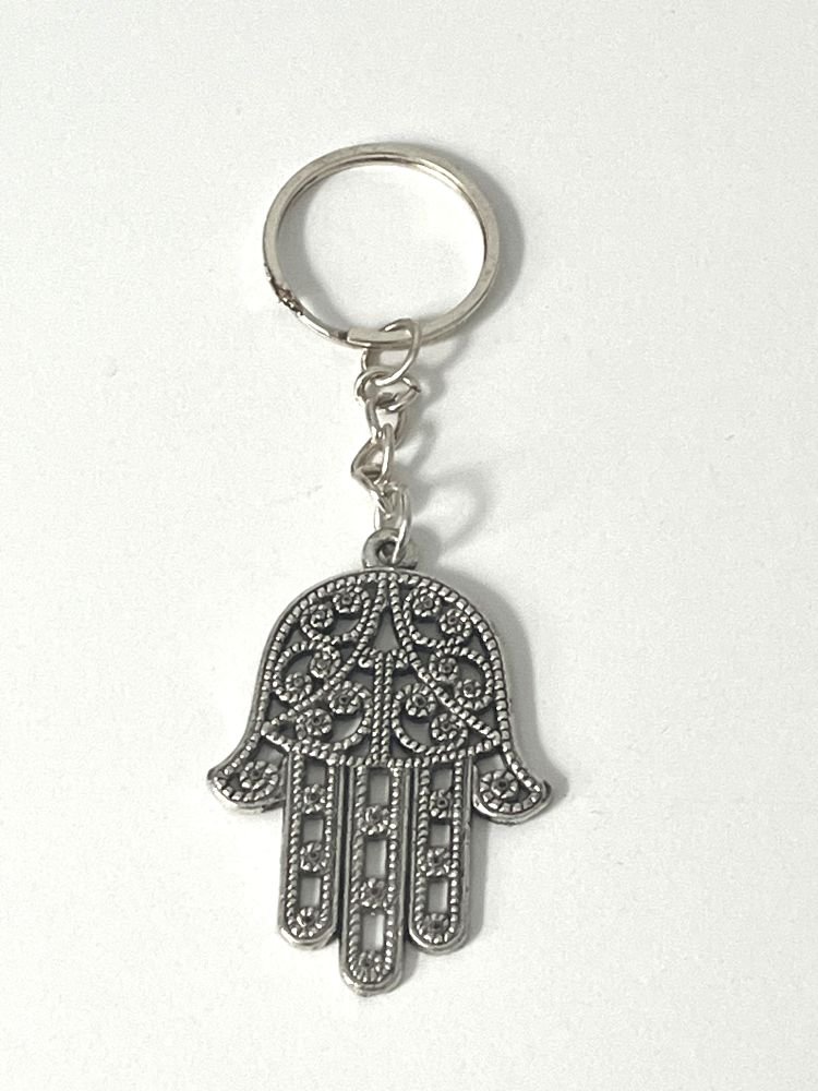 antique hamsa keychain