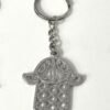 silver hamsa key holder