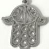 hamsa in silver keychain