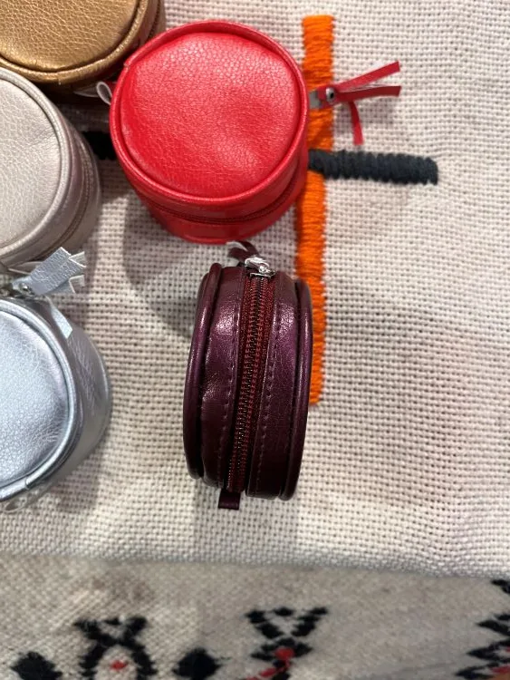 khamsa coin purse leather