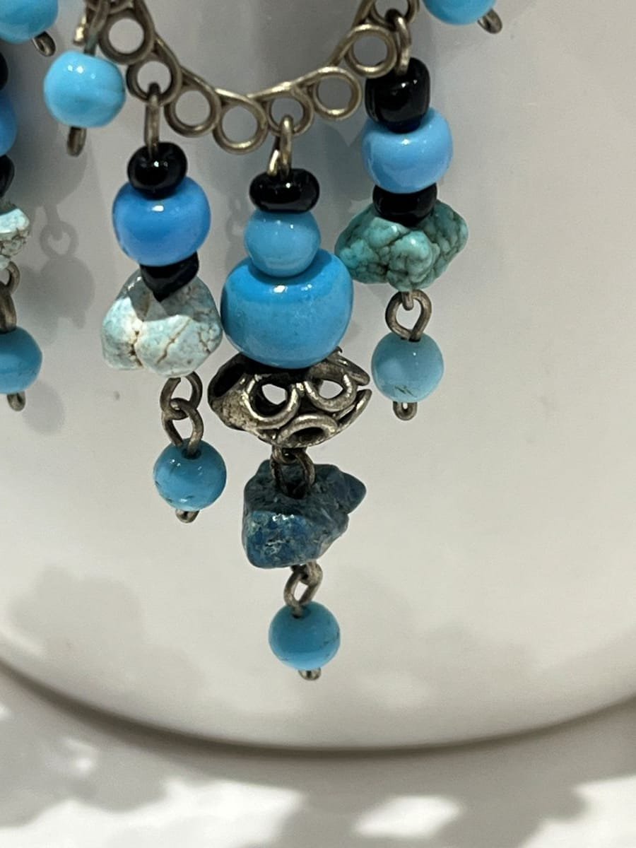 boucles oreilles turquoises