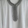 Kaftan-Outfit-top haut marocain blanc