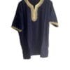 tunique blue et or jabador marocain