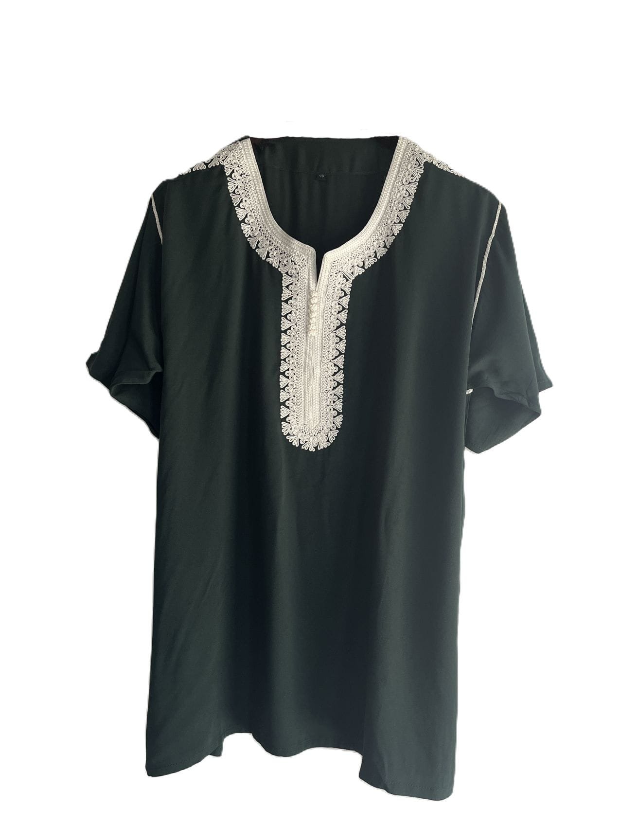 Tunique verte en coton pour homme