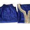 pantalon-kaftan bleu