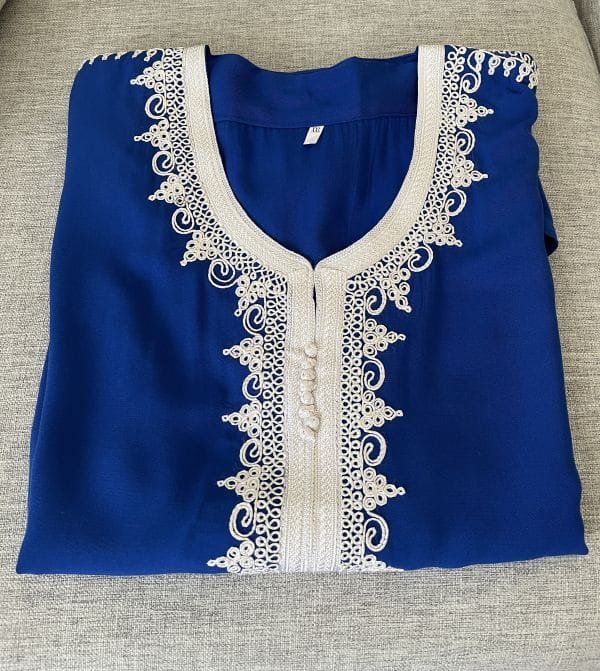 Handmade by skilled Moroccan artisans kaftan top tunic
