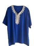tunique blue marocaine authentique