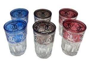 verres argentes et couleur
