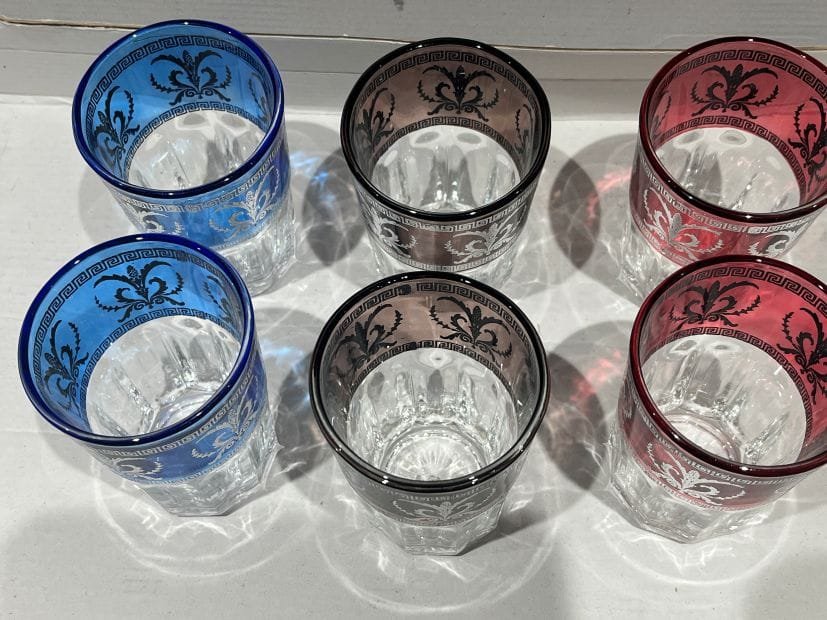 vue de haut verres marocains