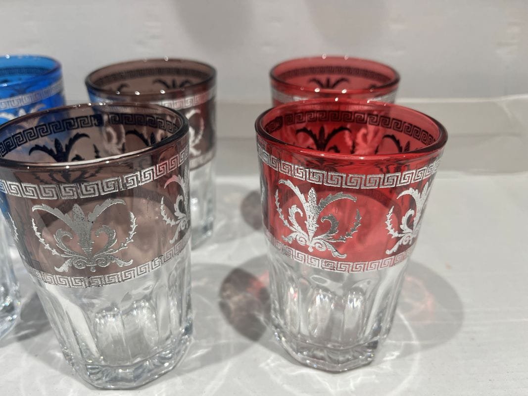 verres marocains rouges