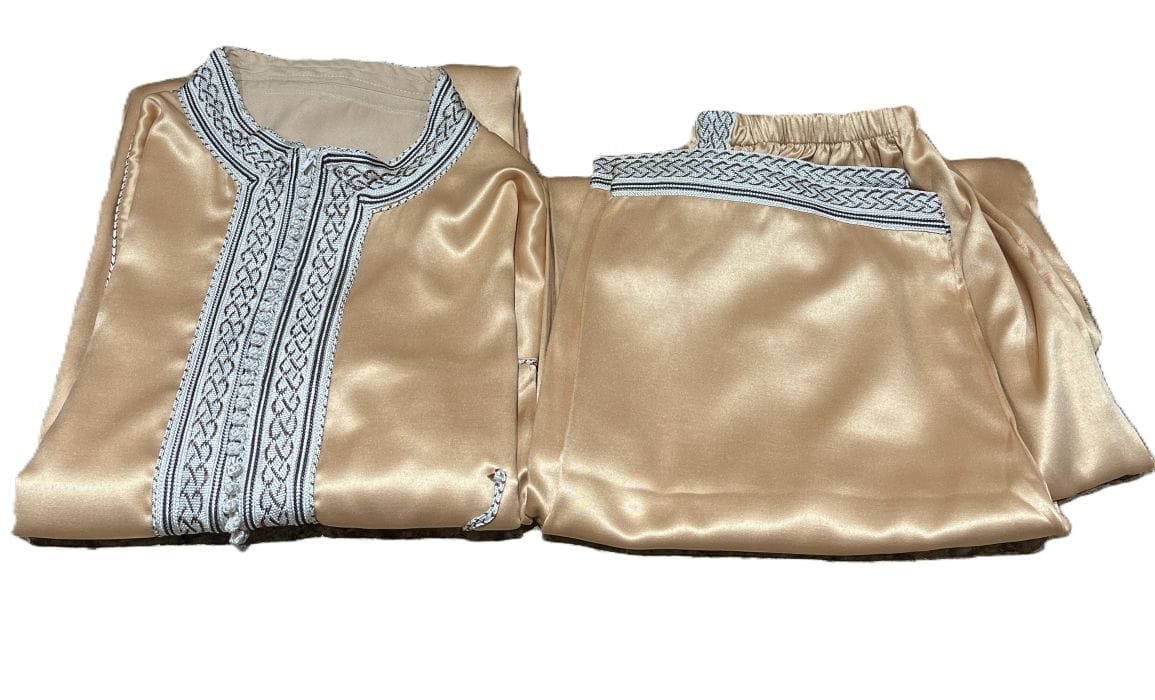 Coupe ample tunique et pantalon marocain pour une grande liberté de mouvement