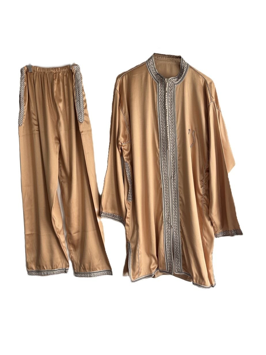 jabador marocain pour homme dore