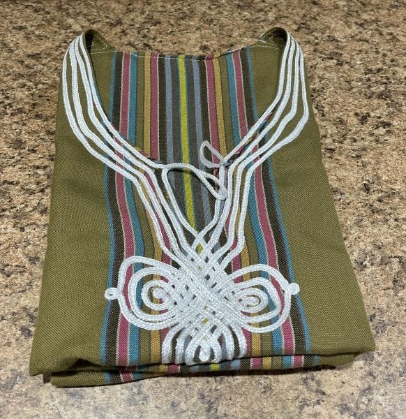 caftan marocain vert