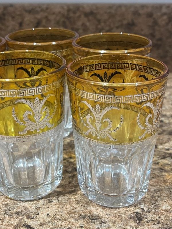 Verres à thé en argent