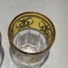 Verres à thé marocains pour the à la menthe avec détails argentés – Service à thé décoratif fait main