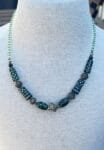 colier maroc court couleur emeraude vert