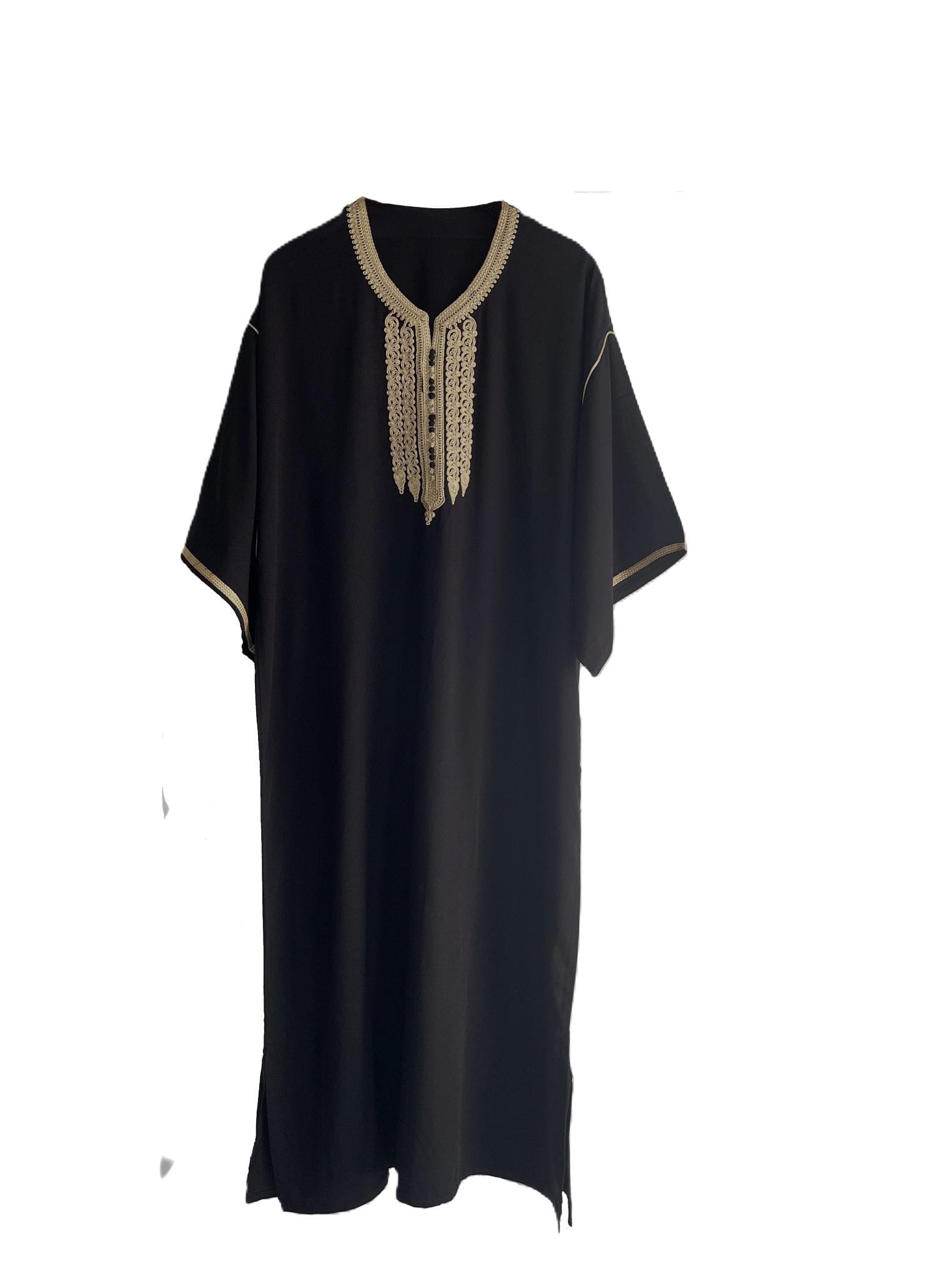 Caftan noir et or femme