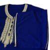 caftan blue avec broderies or