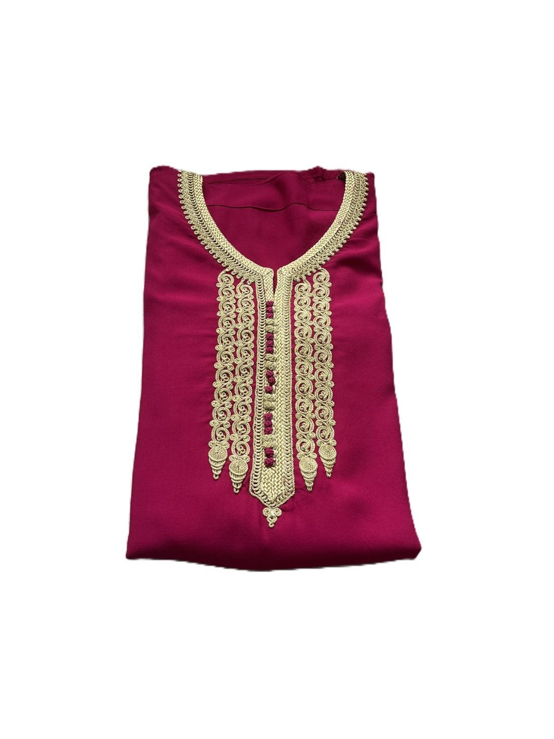 broderies dorées caftan marocain