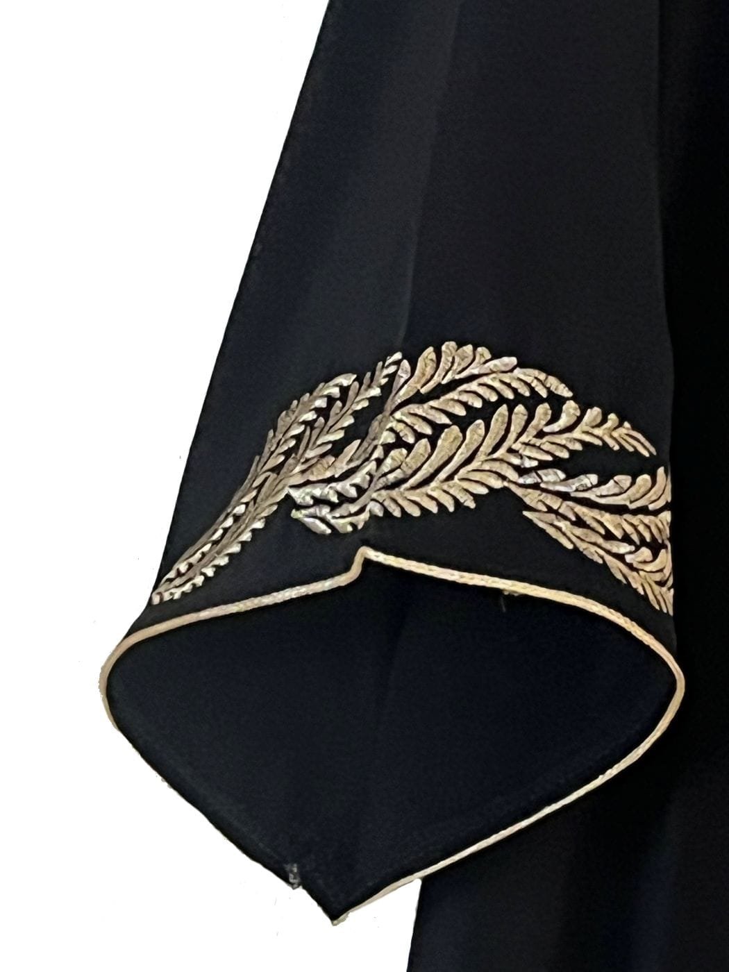 Robe marocaine noire et dorée pour femme