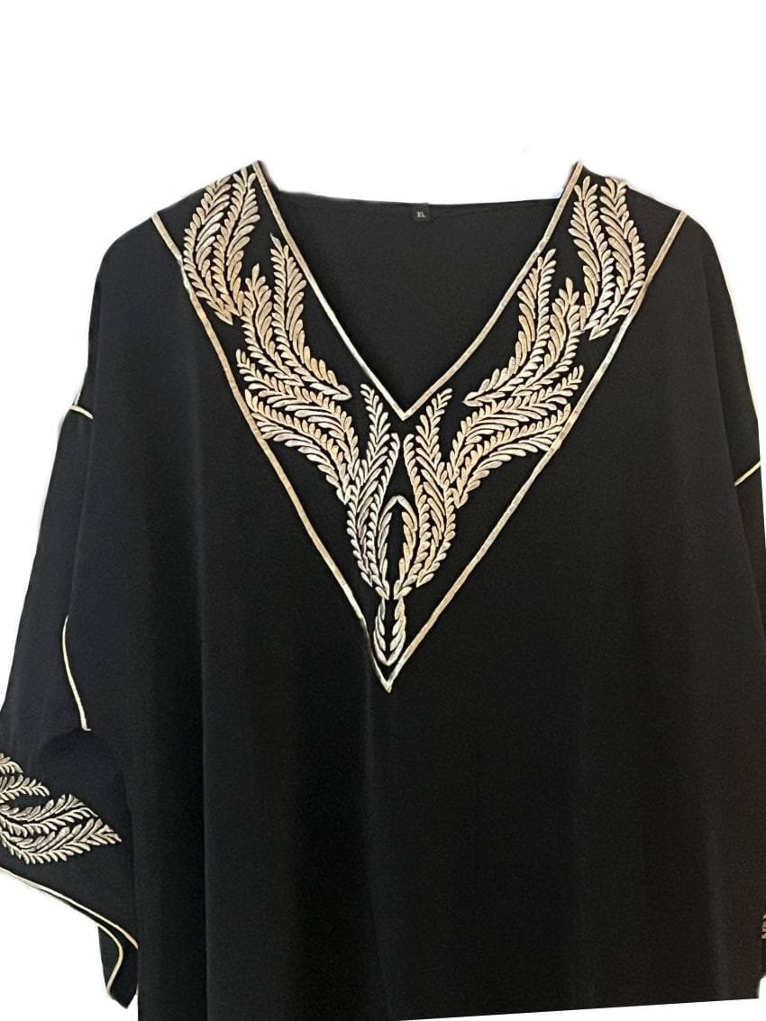caftan noir femme
