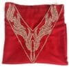 caftan-marocain-rouge-à-broderie-dorée-design moroccan kaftan