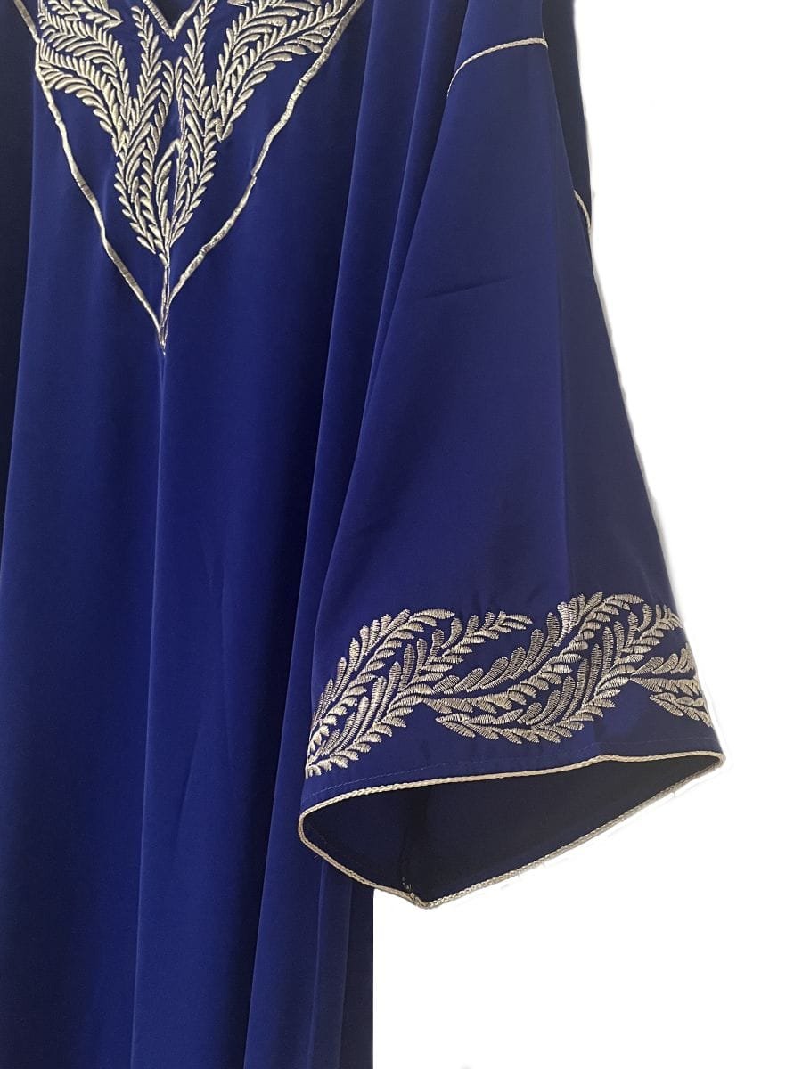 maxi-caftan brodé d'or