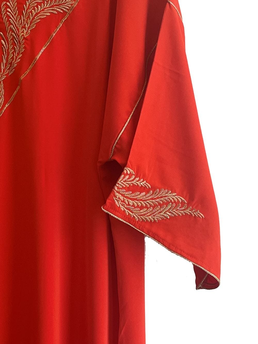 caftan avec manches fluides et d'une coupe maxi décontractée