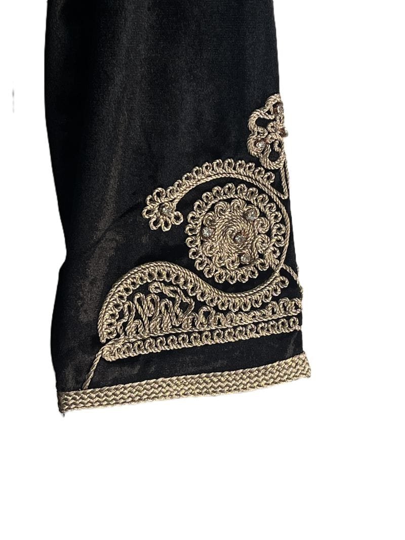 manches etroites brodées pour kaftan