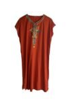 vetement marocain femme caftan orange