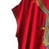 manches courtes caftan marocain rouge