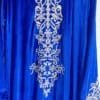 caftan marocain blue avec ceinture
