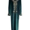 Bleu Velvet Moroccan Kaftan